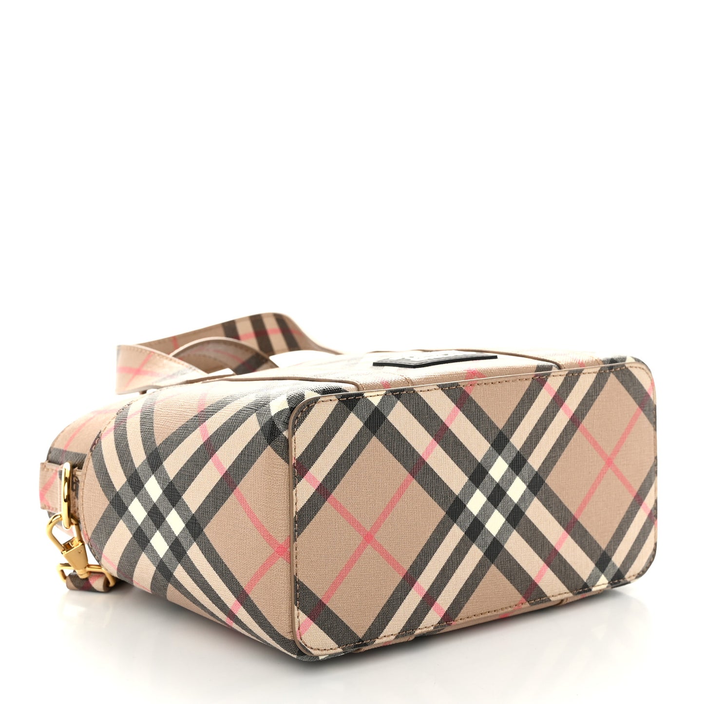 E-Canvas Check Daphne Tote Archive Beige