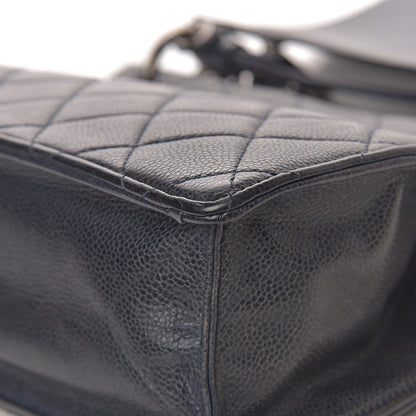 Chanel Caviar Quilted Large Retro Class Flap Dark Navy Blue 15 of 16