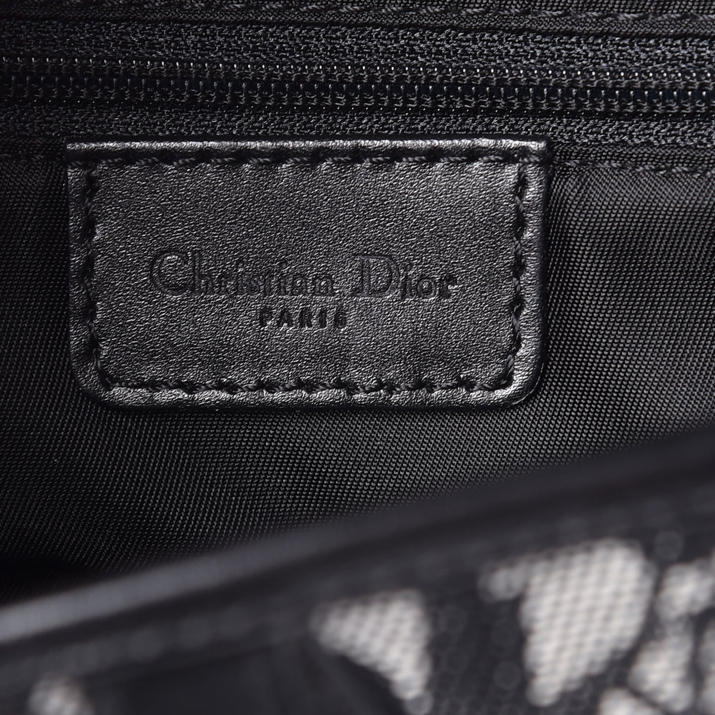Monogram Saddle Bag Black