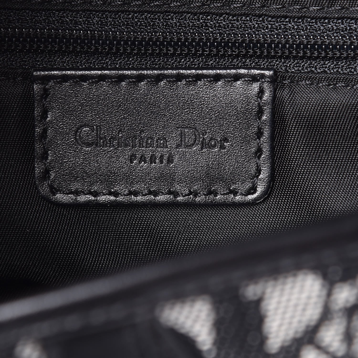 Christian Dior Monogram Saddle Bag Black 8 of 20