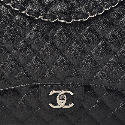 Chanel Caviar Quilted Maxi Double Flap Black 11 of 12