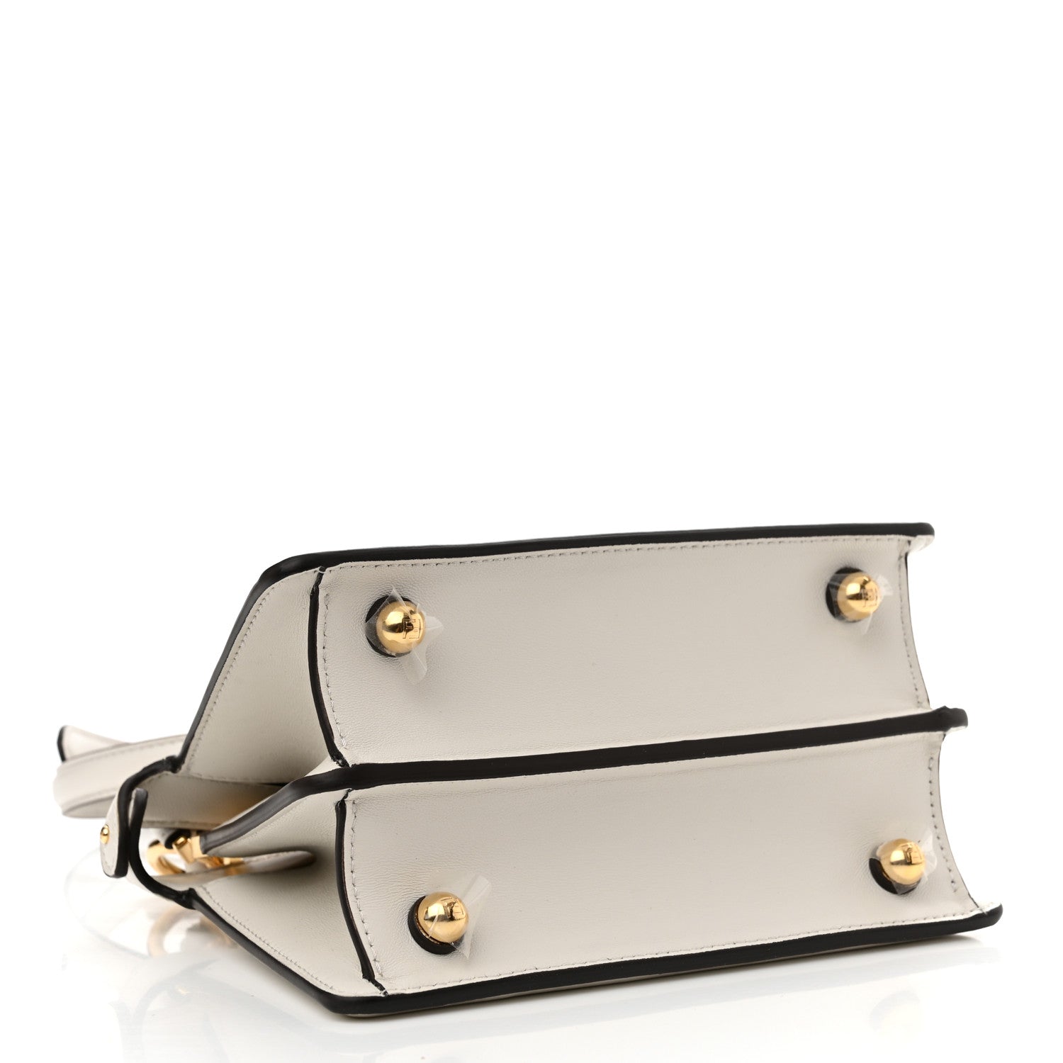 Fendi Shiny Nappa Petite Peekaboo I SEE U Satchel White 4 of 11