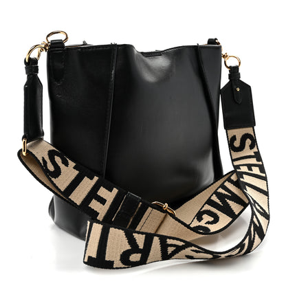 Stella McCartney Eco Alter Nappa Perforated Logo Mini Crossbody Black 3 of 11