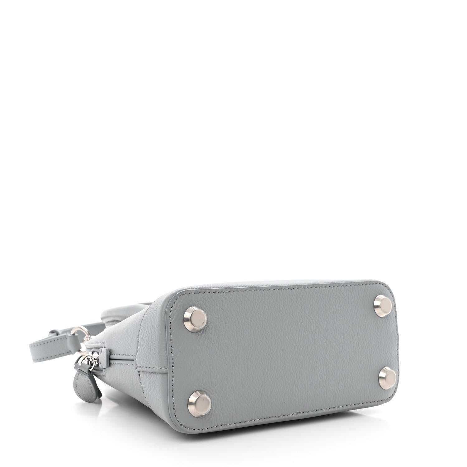 Balenciaga Grained Calfskin XXS Ville Top Handle Bag Bleu Acier 4 of 11