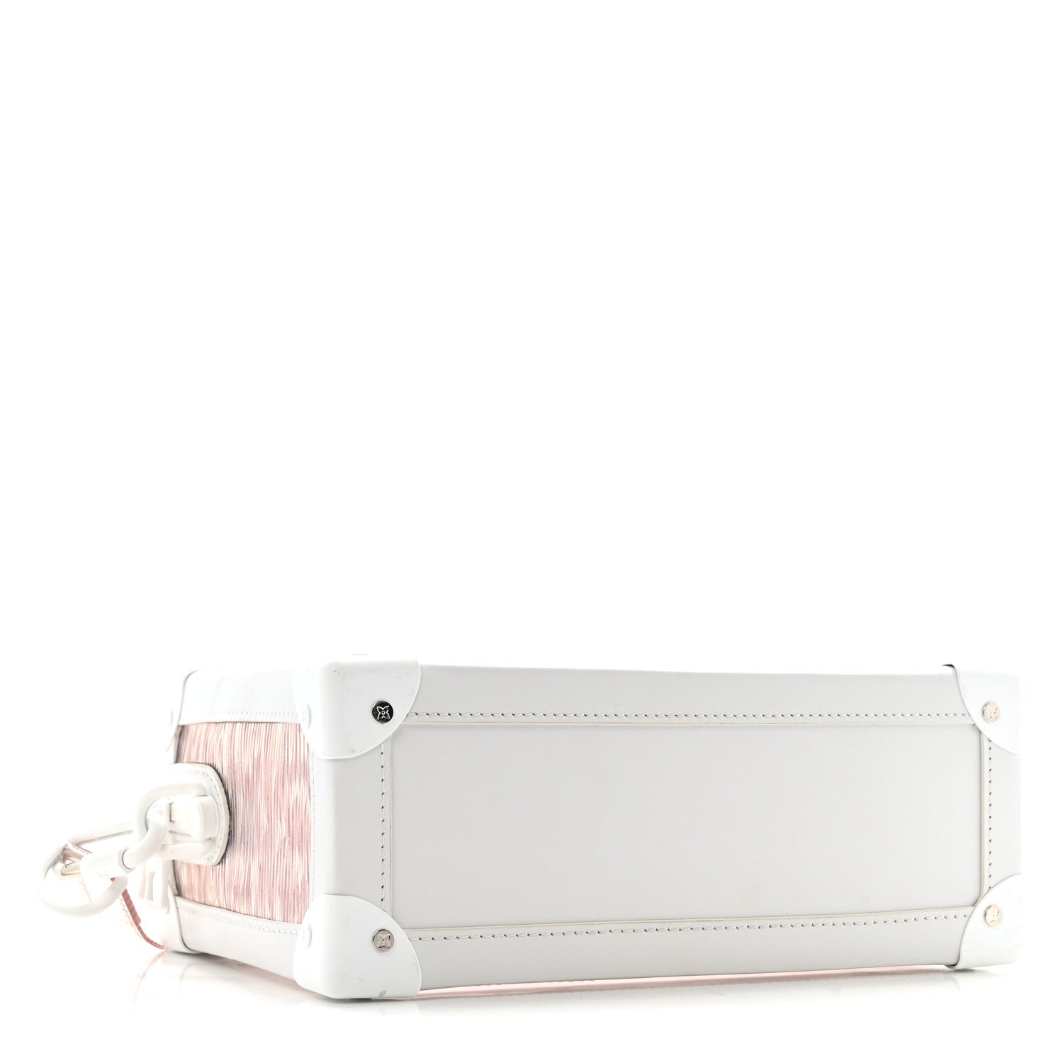Louis Vuitton Calfskin PVC Epi Plage Soft Trunk Optic White 4 of 12