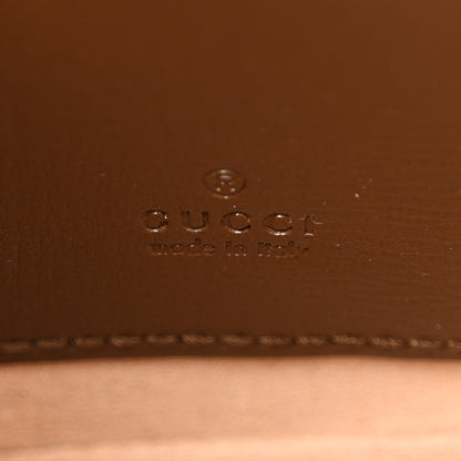 Gucci GG Supreme Monogram Azalea Calfskin Web Horsebit 1955 Wallet On Strap Beige Ebony Brown Sugar 6 of 10