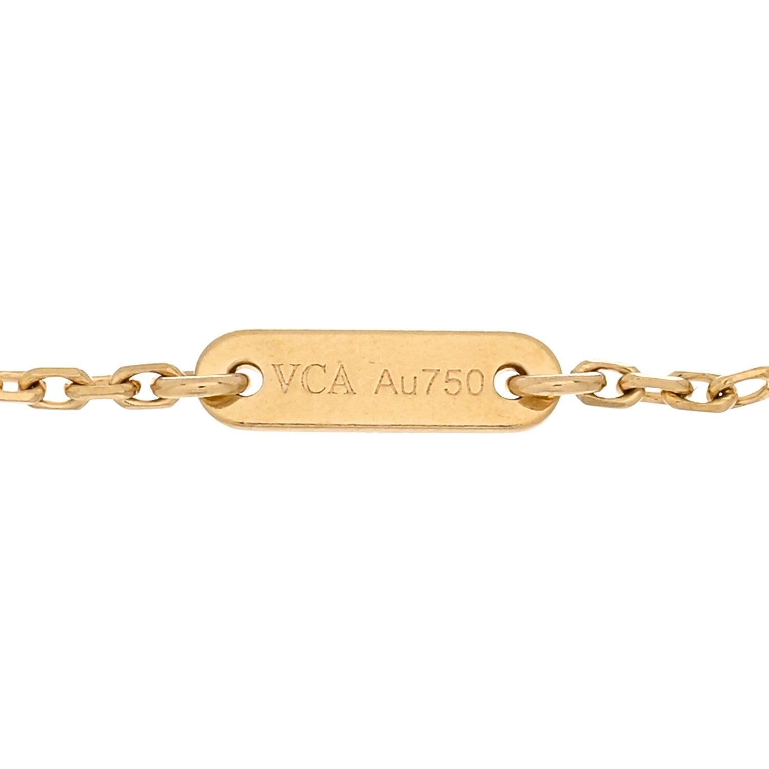 Van Cleef & Arpels 18K Yellow Gold Mother of Pearl Sweet Alhambra Bracelet 3 of 3