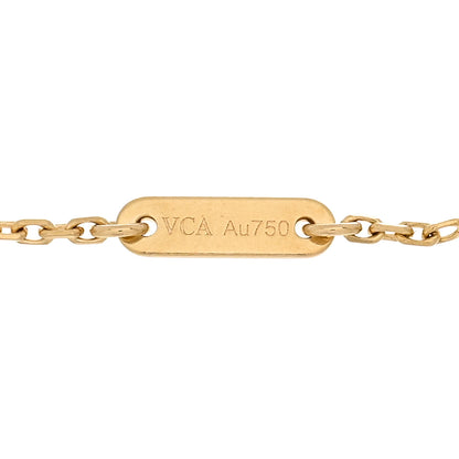 Van Cleef & Arpels 18K Yellow Gold Mother of Pearl Sweet Alhambra Bracelet 3 of 3