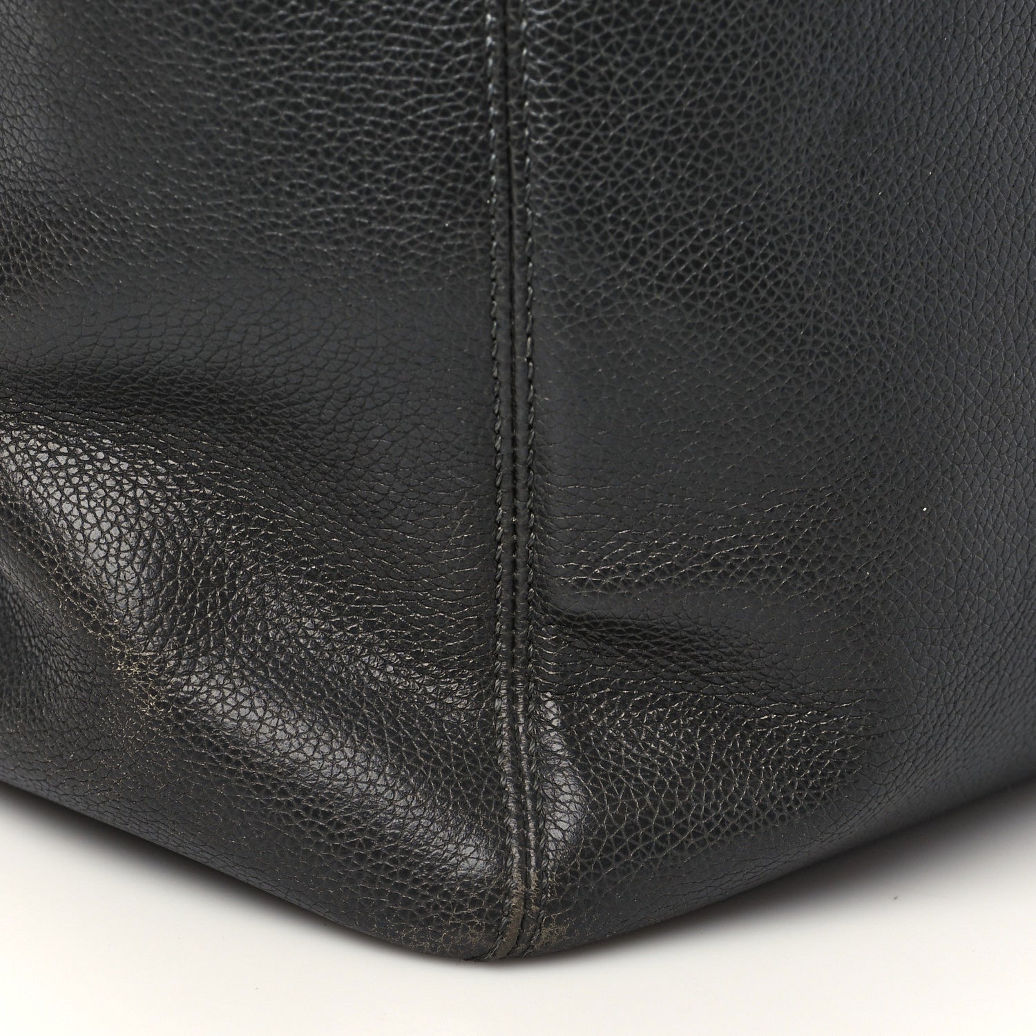 Chanel Calfskin Tall Cerf Tote Dark Grey 11 of 14