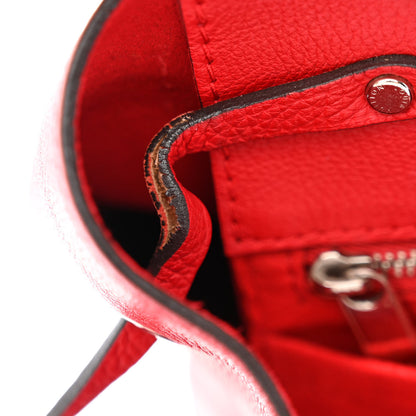 Louis Vuitton Calfskin Lockme Bucket Rubis 15 of 15