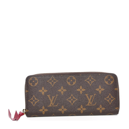 Louis Vuitton Monogram Clemence Wallet Fuchsia 1 of 7