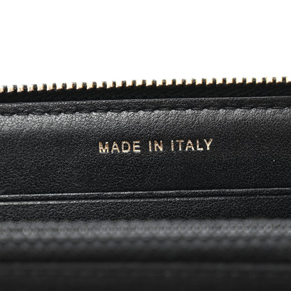 Chanel Caviar Quilted Medium Filigree Zip Around Wallet Black 7 of 11