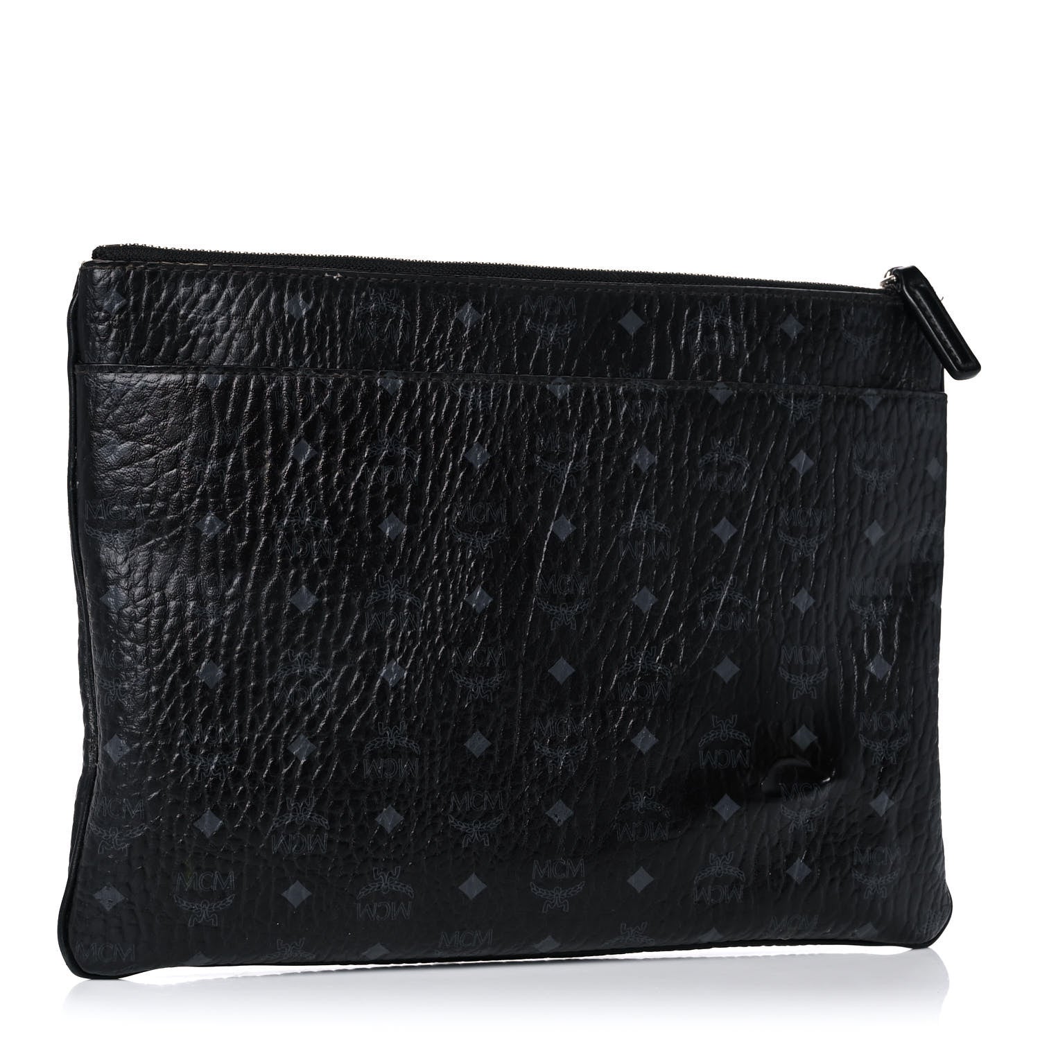 MCM Visetos Medium Crossbody Pouch Black 3 of 17