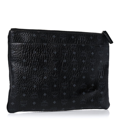 MCM Visetos Medium Crossbody Pouch Black 3 of 17