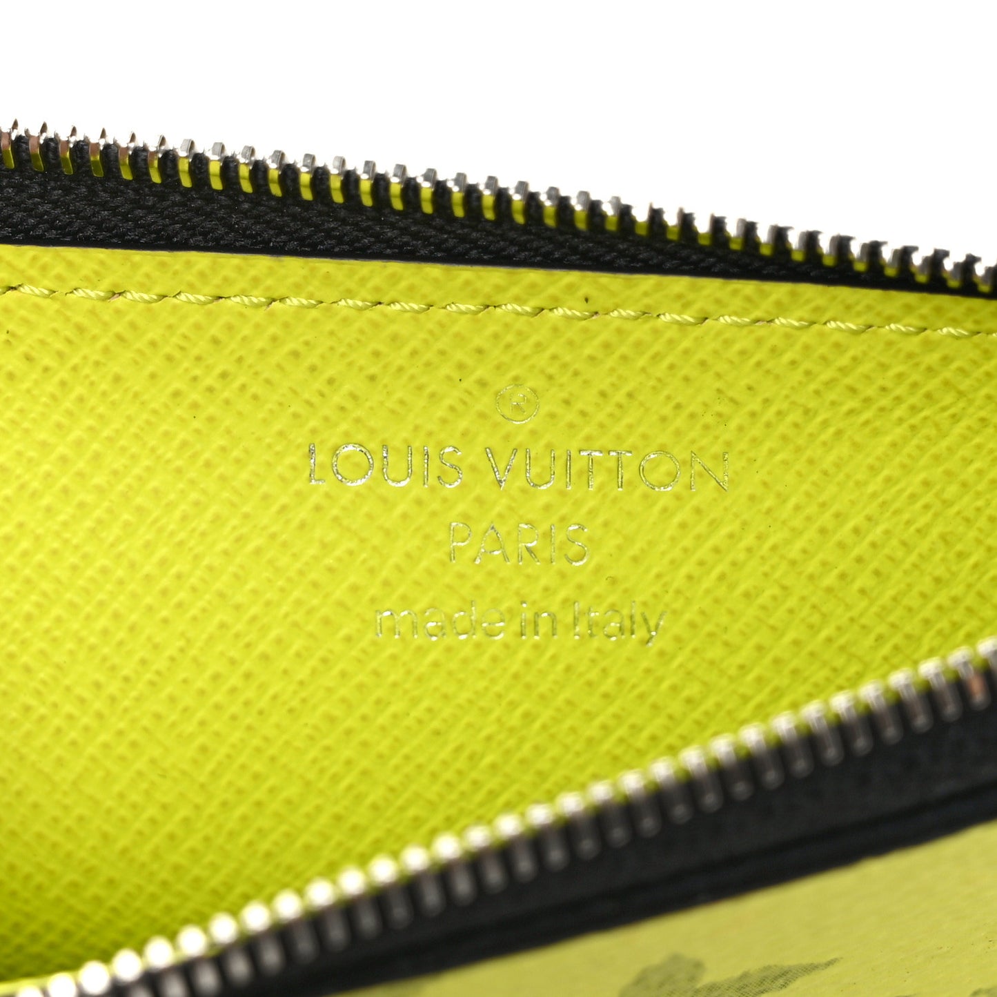 LOUIS VUITTON Monogram Taiga Coin Card Holder Yellow