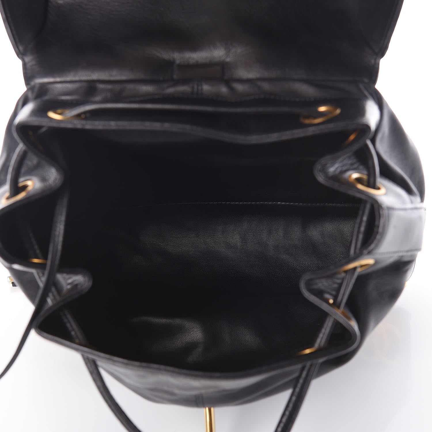 Chanel Lambskin CC Backpack Black 5 of 9