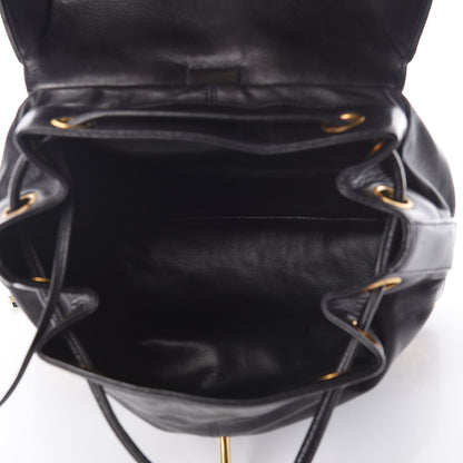 Chanel Lambskin CC Backpack Black 5 of 9