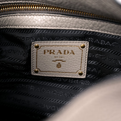 Prada Vitello Phenix Logo Hobo Argilla 6 of 11