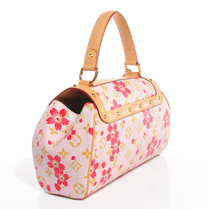 Louis Vuitton Monogram Cherry Blossom Sac Retro Bag Red 3 of 7
