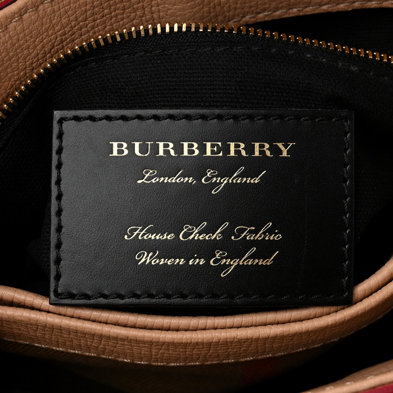 Burberry Derby Calfskin Snakeskin House Check Small Camberley Beige Red 6 of 12