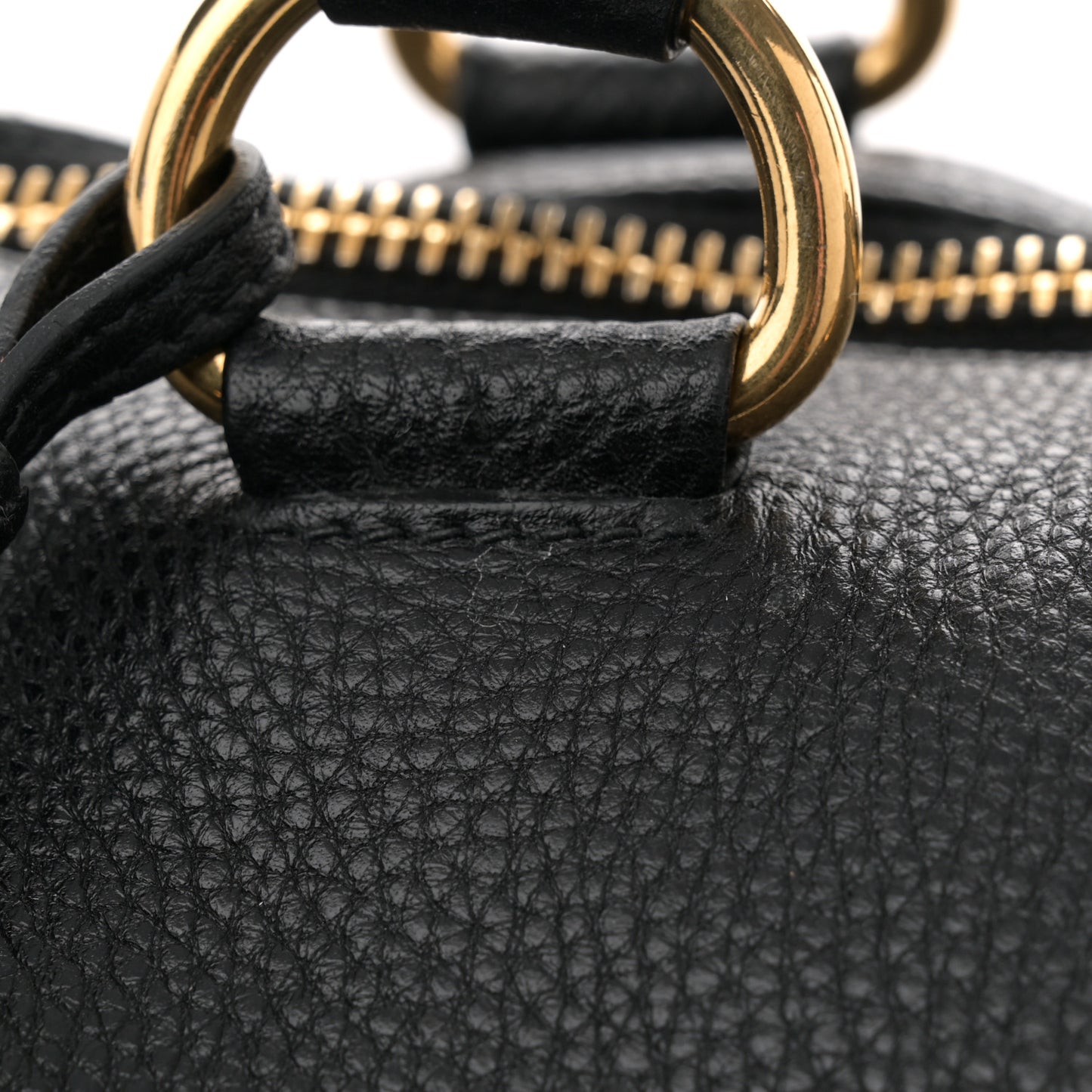 Vitello Daino Bauletto Tote Black