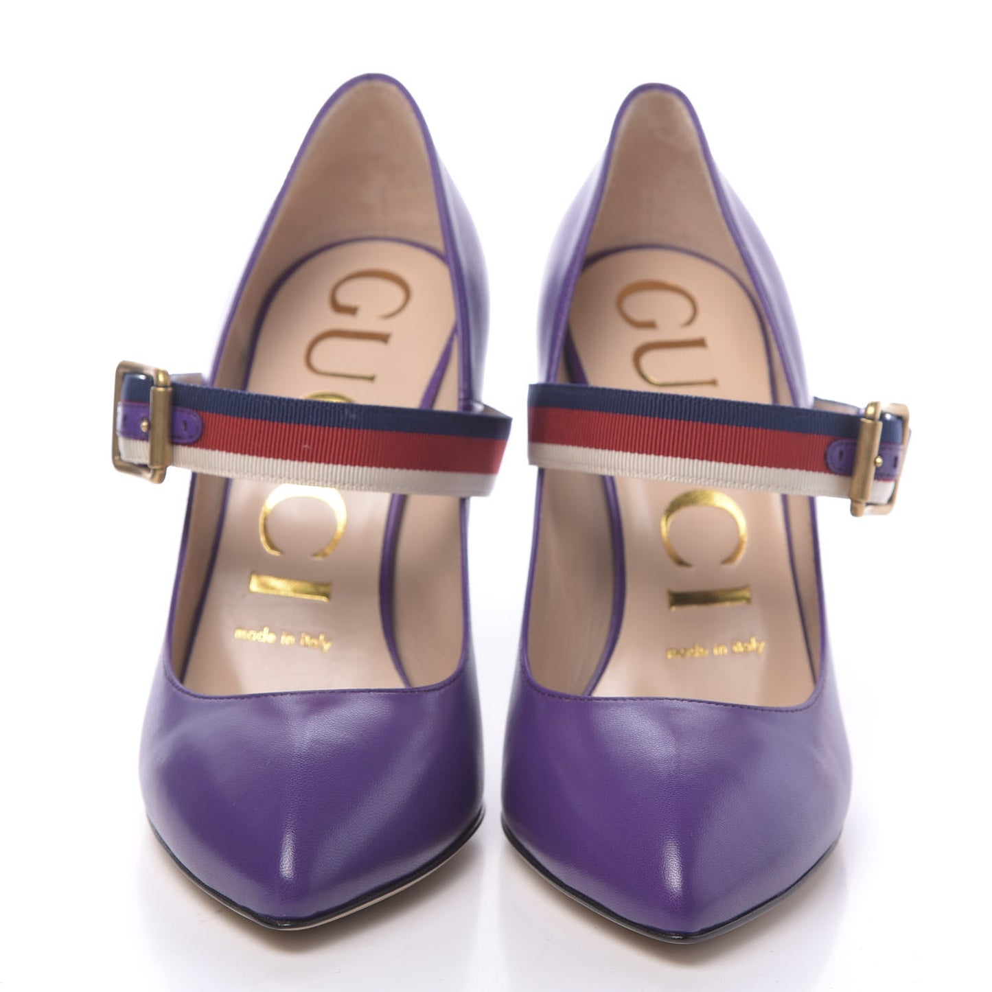 Malaga Kid Sylvie High Heel Pumps 36.5 Shine Purple