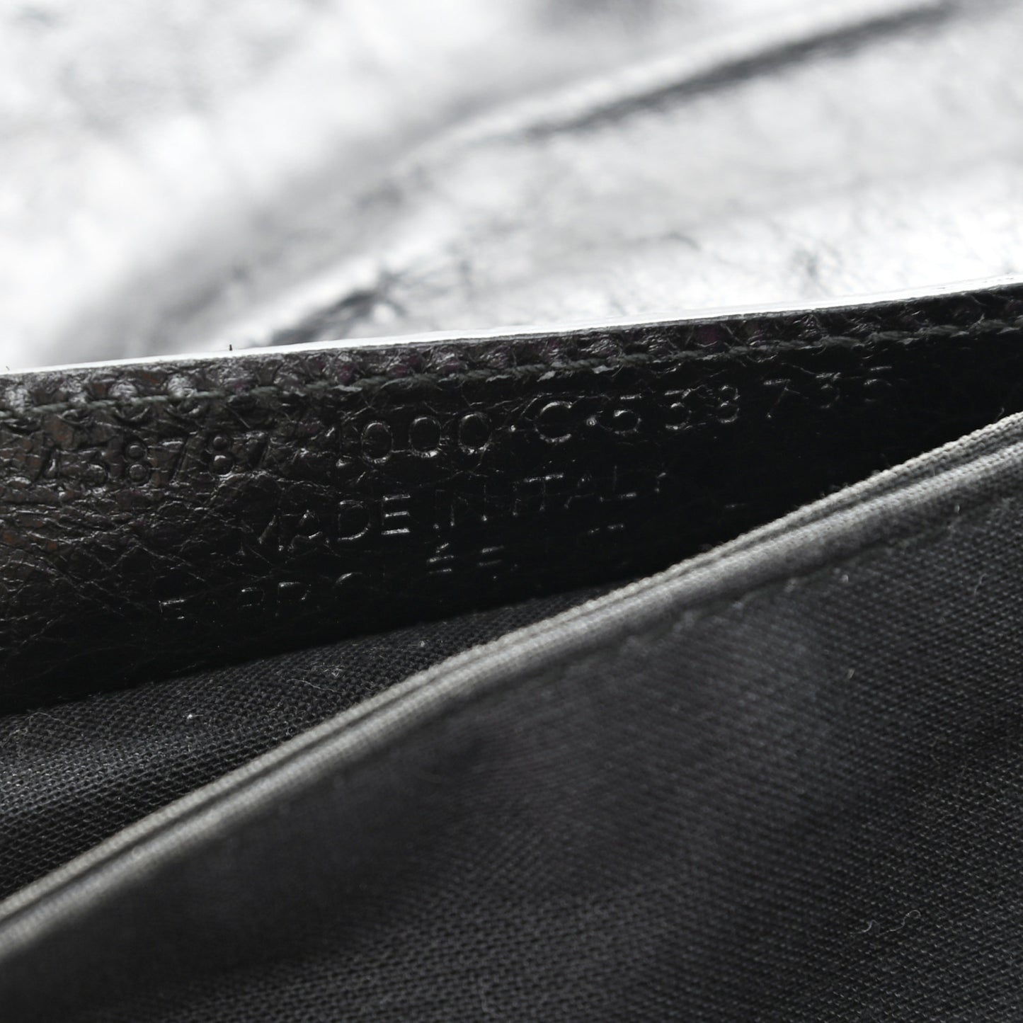 Agneau Giant 12 Gold Hardware Envelope Strap Clutch Black
