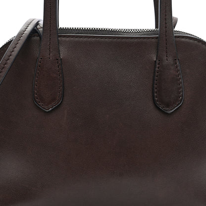 The Row Polished Saddle Calfskin Ingrid Shoulder Bag Hippo Grey 7 of 9