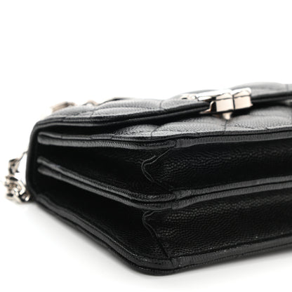 Chanel Caviar Quilted Pick Me Up Clutch With Chain Black 8 of 12