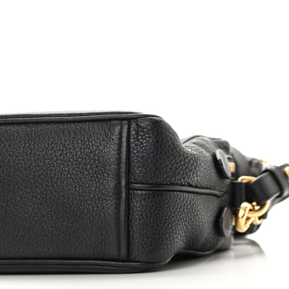 Prada Vitello Daino Medium Double Zip Shoulder Bag Black 10 of 10