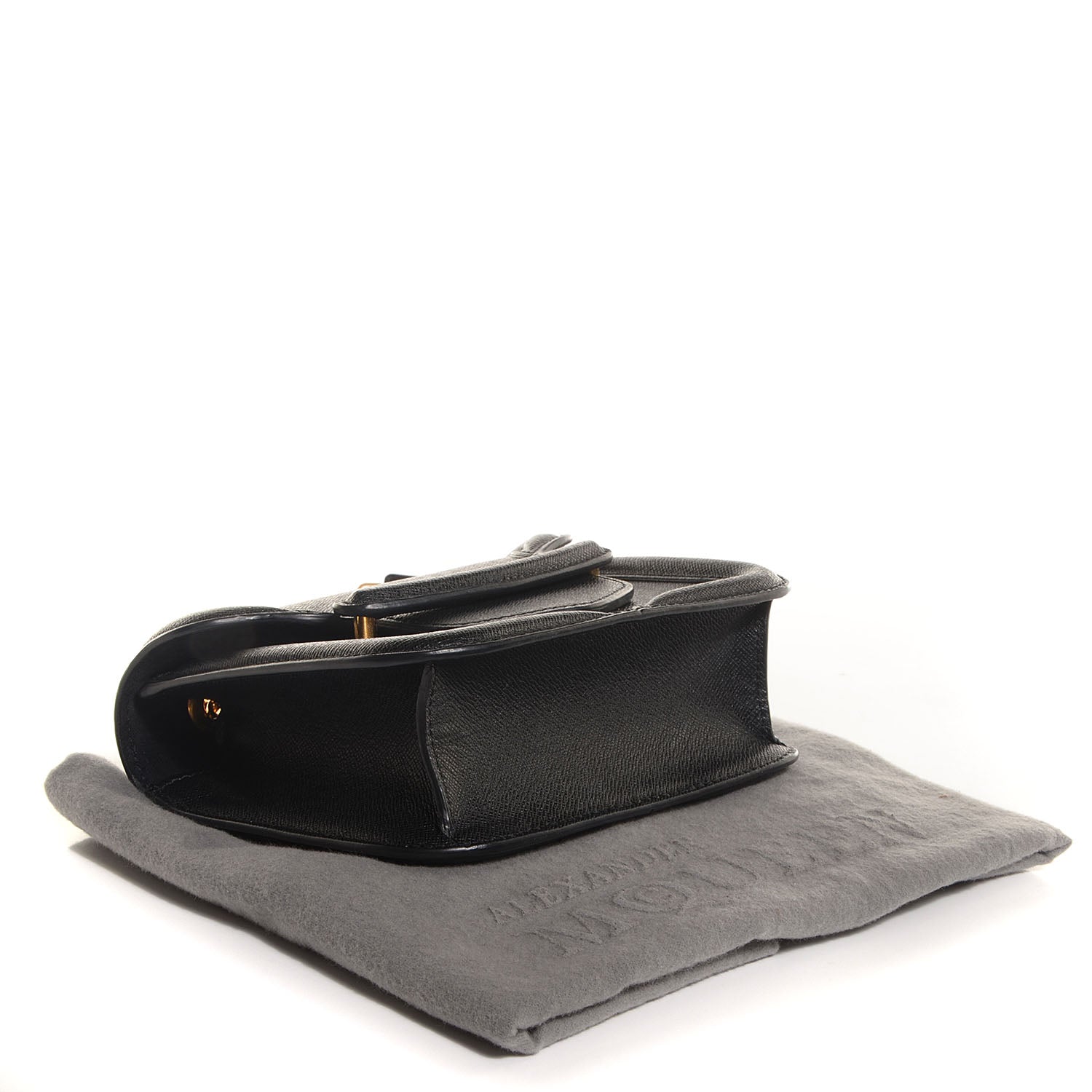 Alexander McQueen Saffiano Mini Heroine Chain Satchel Black 4 of 9