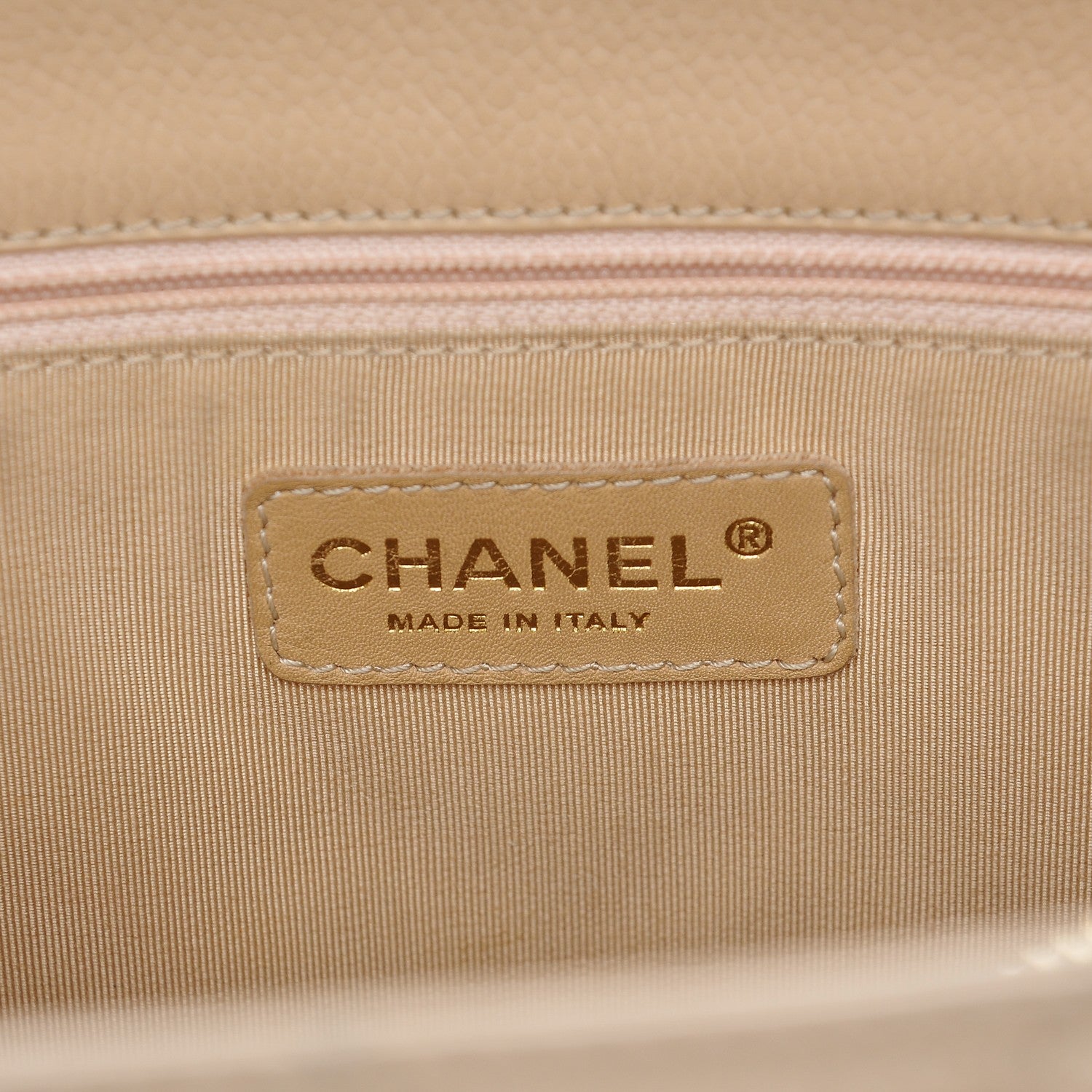 Chanel Caviar Quilted Grand Shopping Tote GST Beige Clair 6 of 7