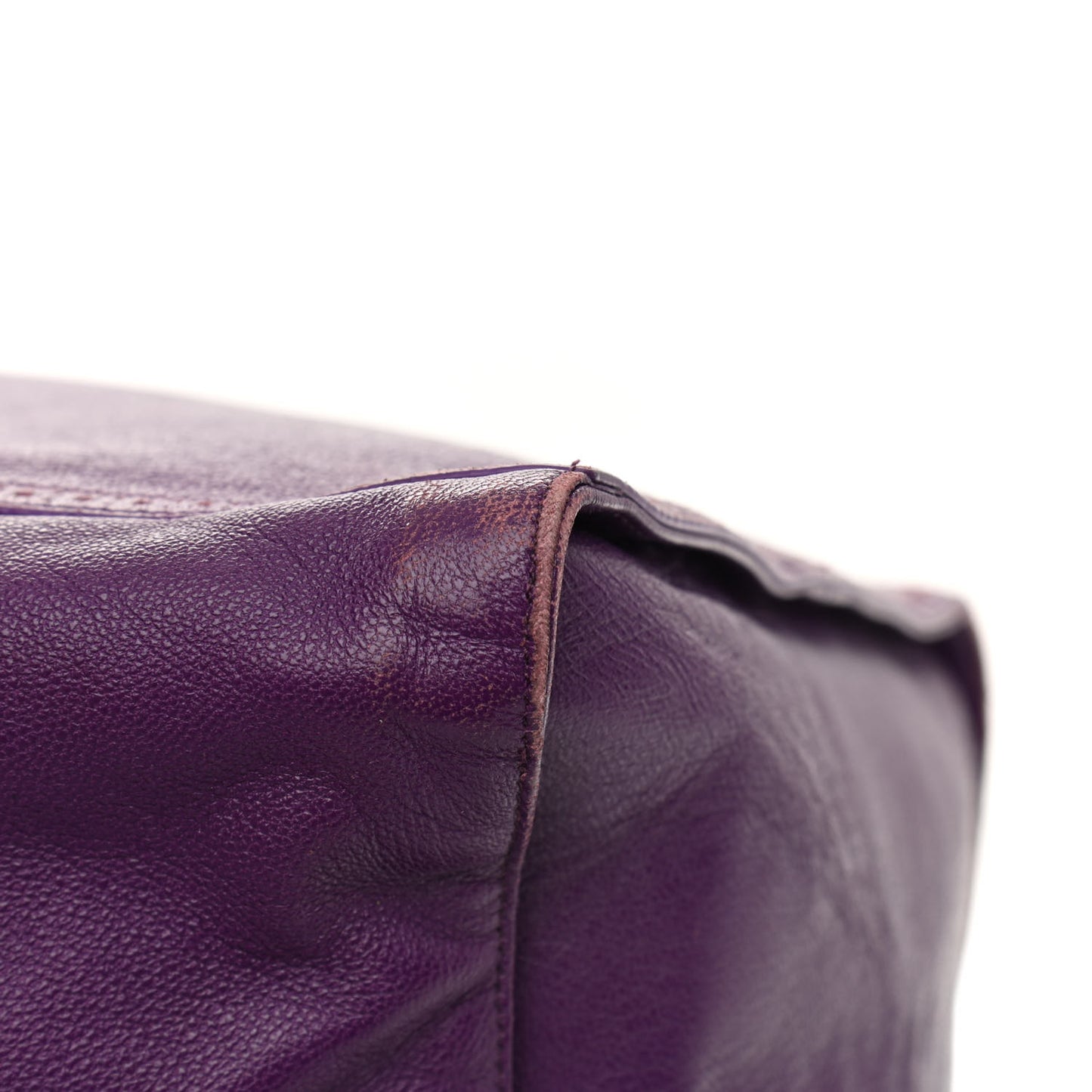 Agneau Classic Silver Hardware Riva Velo Purple