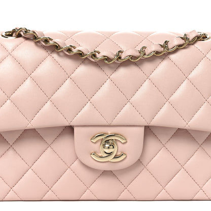 Chanel Lambskin Quilted Small Double Flap Light Pink 8 of 10