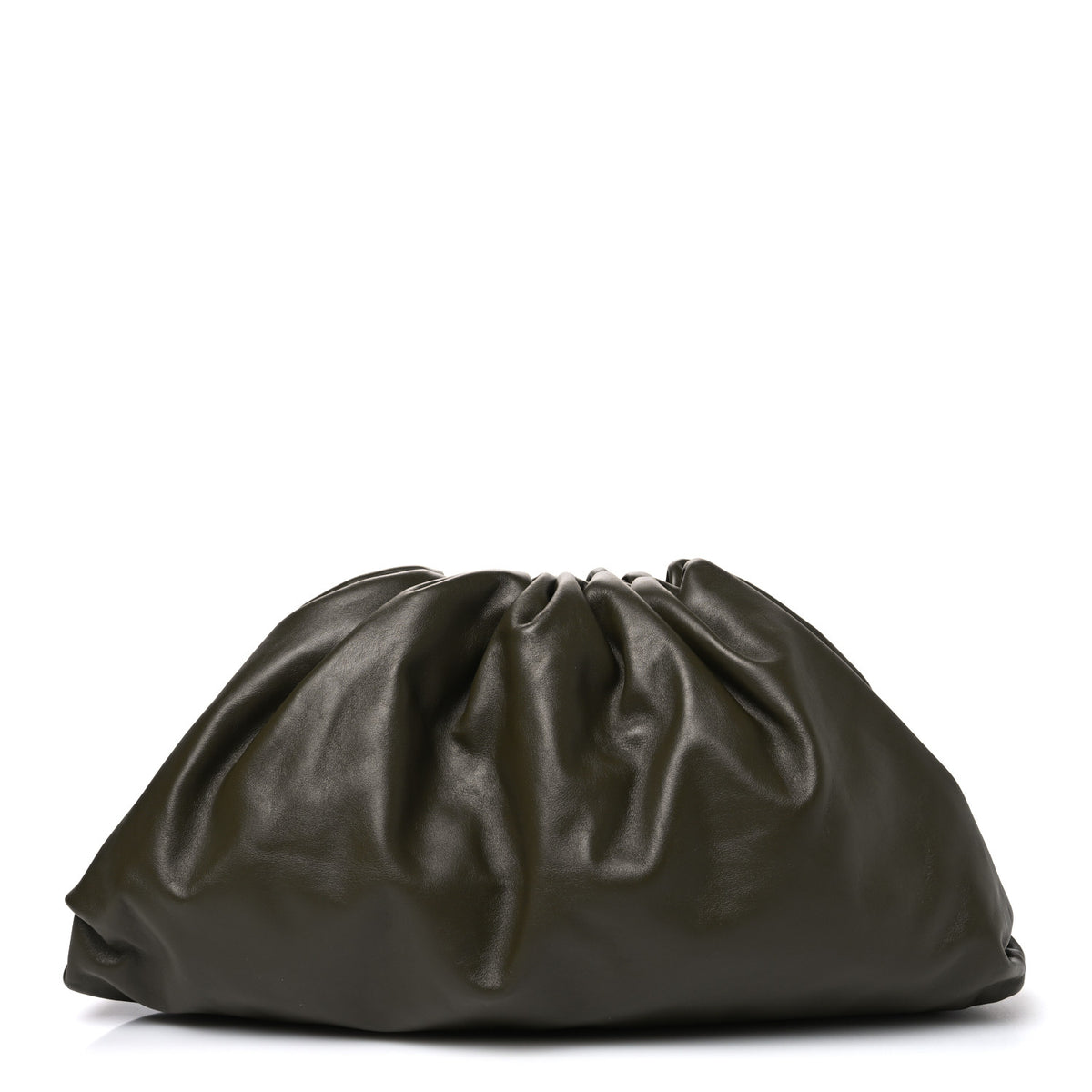 Bottega Veneta Smooth Butter Calf The Pouch Oversized Clutch Mud 1 of 10