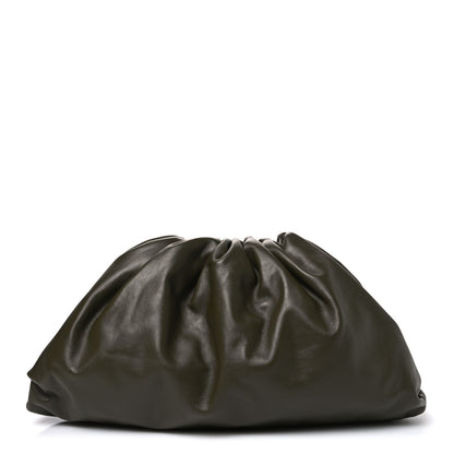 Bottega Veneta Smooth Butter Calf The Pouch Oversized Clutch Mud 1 of 10