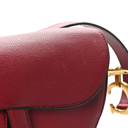Christian Dior Grained Calfskin Saddle Bag Red 12 of 12