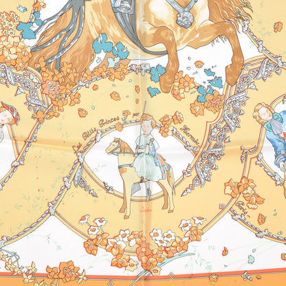 Hermes Silk Les Petits Princes Scarf 90 3 of 7
