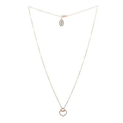 Cartier 18K Pink Gold Twist Heart Necklace 3 of 5