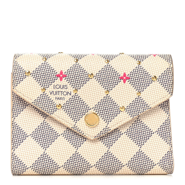 Louis Vuitton Damier Azur Studded Victorine Wallet 1889571