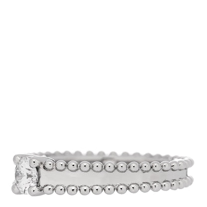 Van Cleef & Arpels Platinum Diamond Estelle Solitaire Wedding Ring 52 6 3 of 7