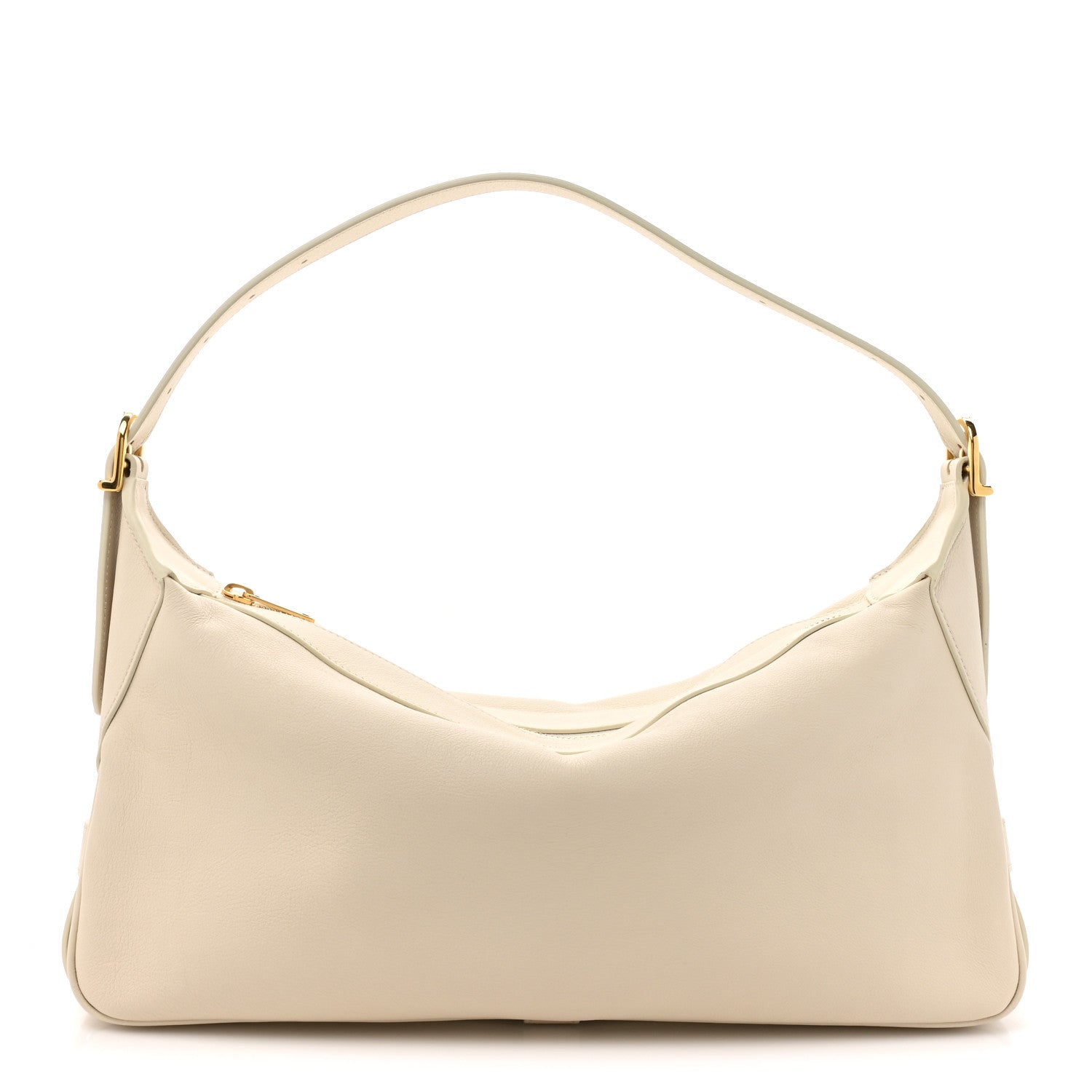 Celine Supple Calfskin Medium Romy Shoulder Bag Rice 1 of 15