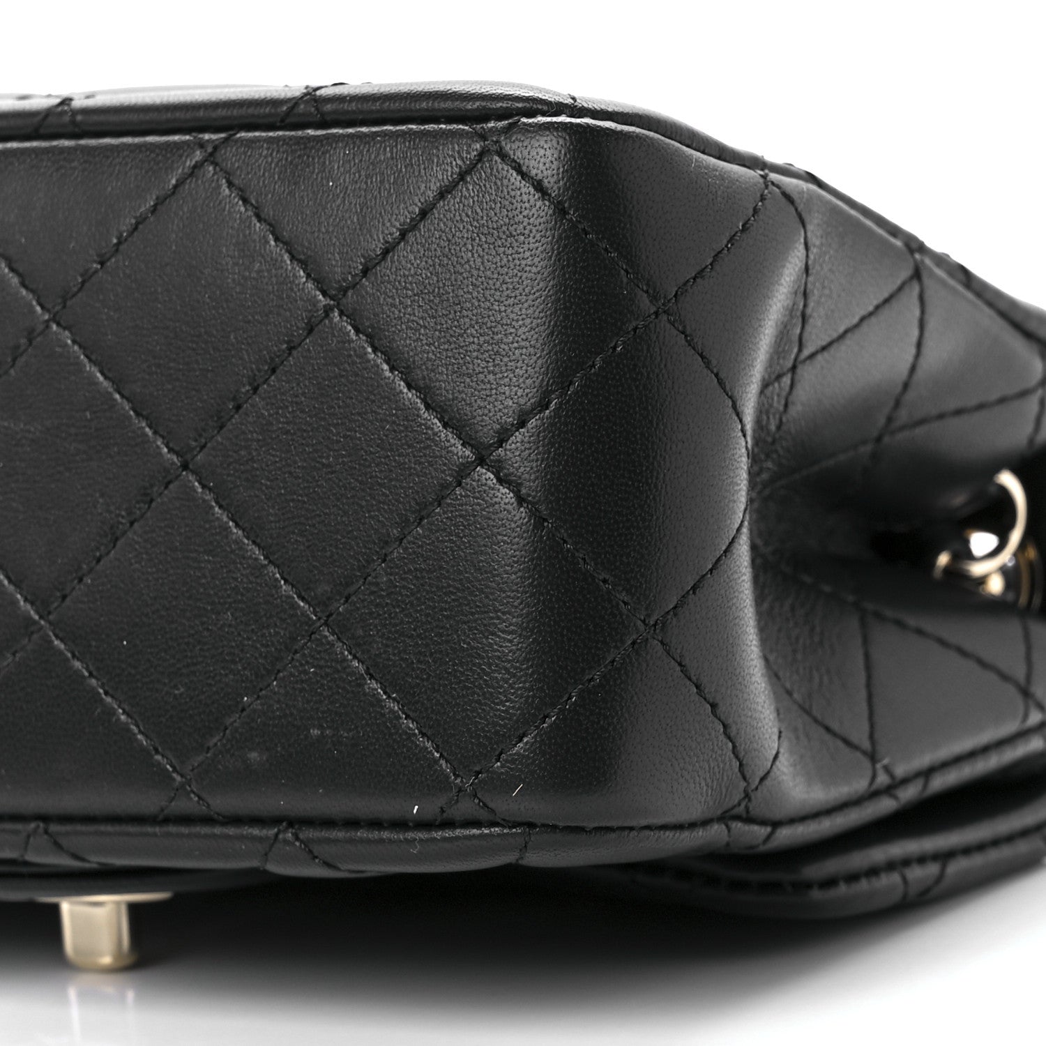 Chanel Lambskin Quilted Enamel Mini Pearl Crush Flap Black 11 of 12