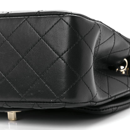 Chanel Lambskin Quilted Enamel Mini Pearl Crush Flap Black 11 of 12