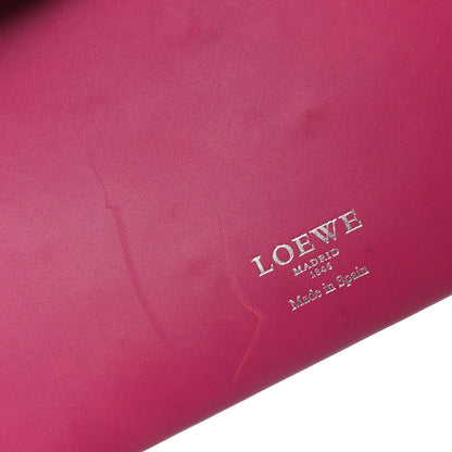 Loewe Smooth Calfskin Perforated Leo Bag Fuchsia 12 of 13