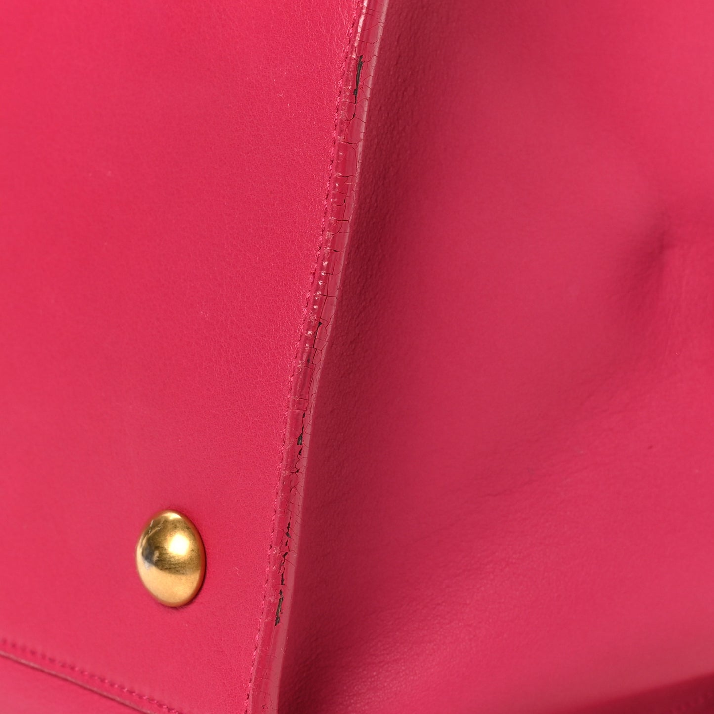 Calfskin Large Classic Y Cabas Fuchsia