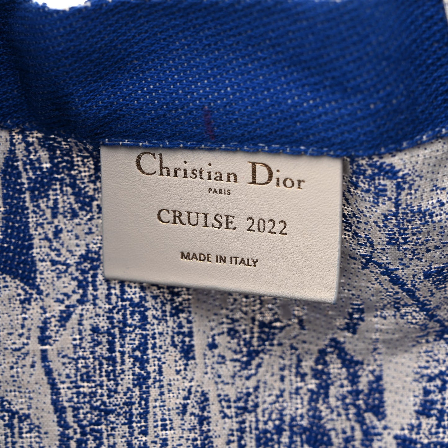 Canvas Print Cruise Tote Ivory Blue