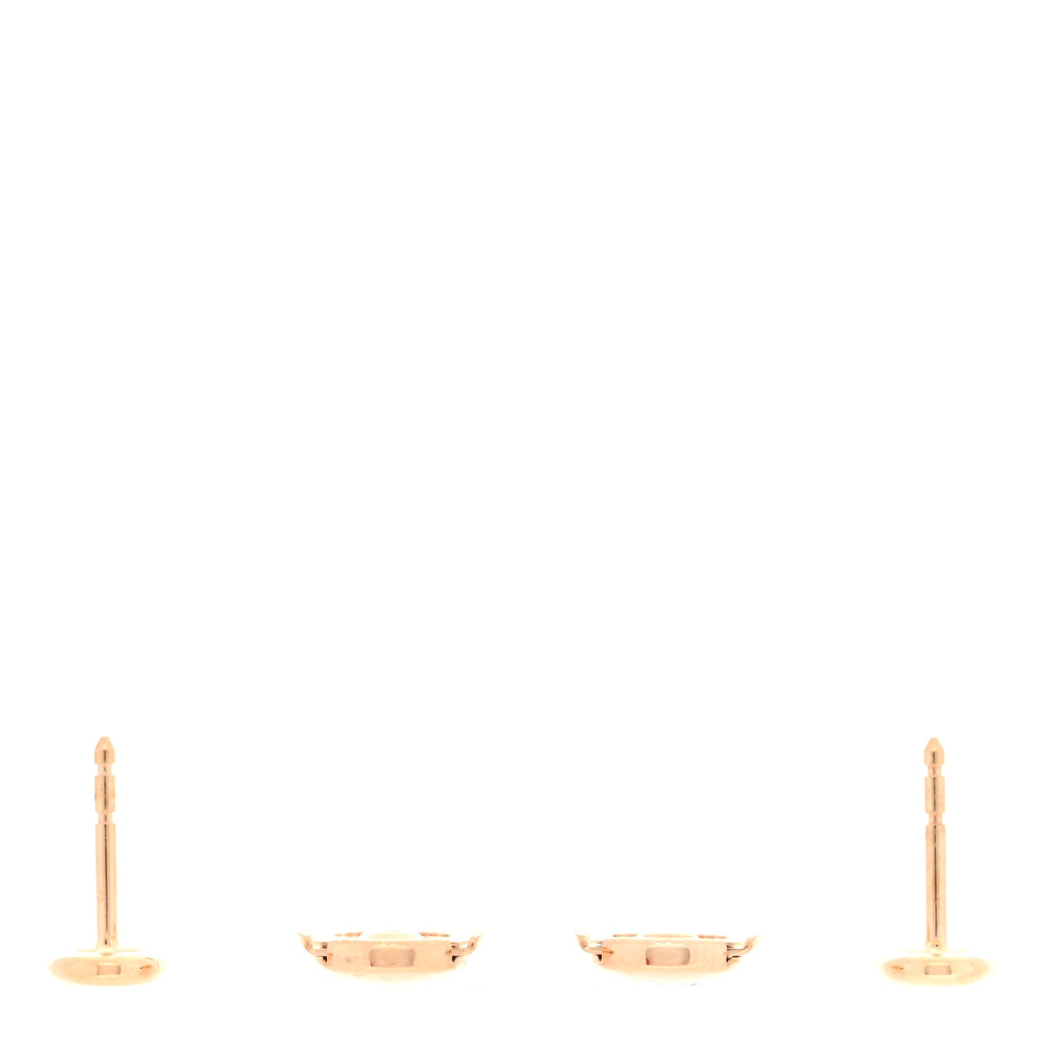 Hermes 18K Rose Gold TPM Farandole Stud Earrings 3 of 5