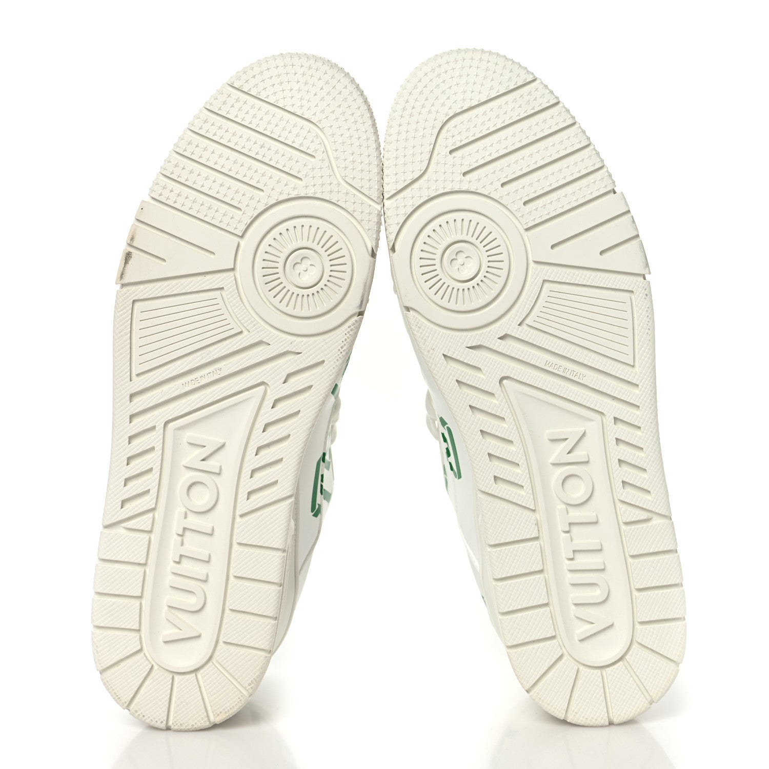 Louis Vuitton Mens LV Trainer Upcycling Sneakers 9 White Green 6 of 8