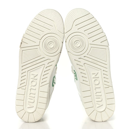 Louis Vuitton Mens LV Trainer Upcycling Sneakers 9 White Green 6 of 8